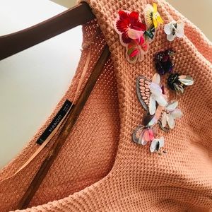 Mango sweater with special embroidery detail!